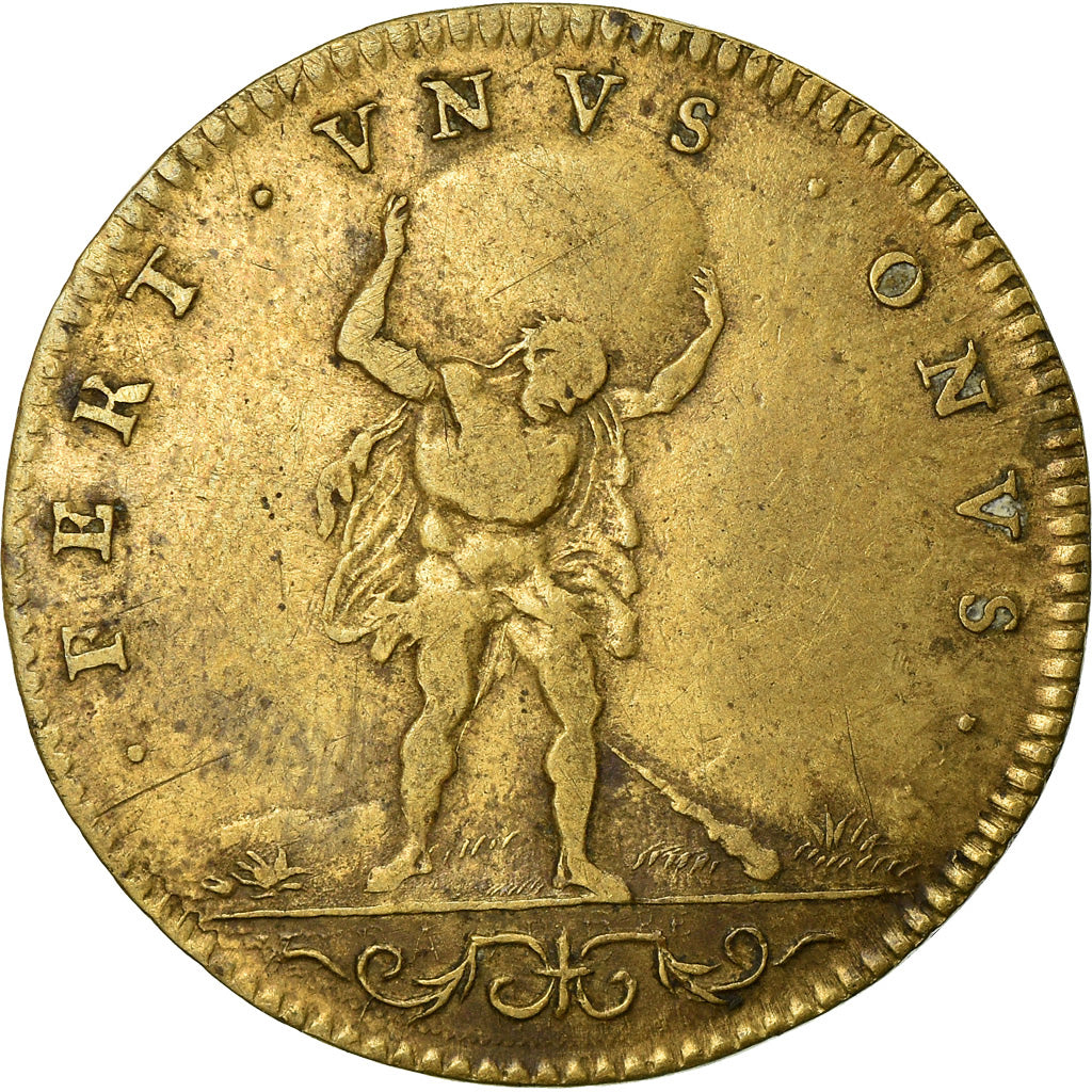 Francja, Token, Ludwik XIV, Extraordinaire des Guerres, Nuremberg, VF(30-35)