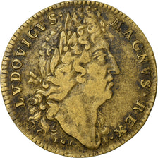 Francja, Token, Ludwik XIV, Ordinaire des Guerres, Nuremberg, VF(30-35)