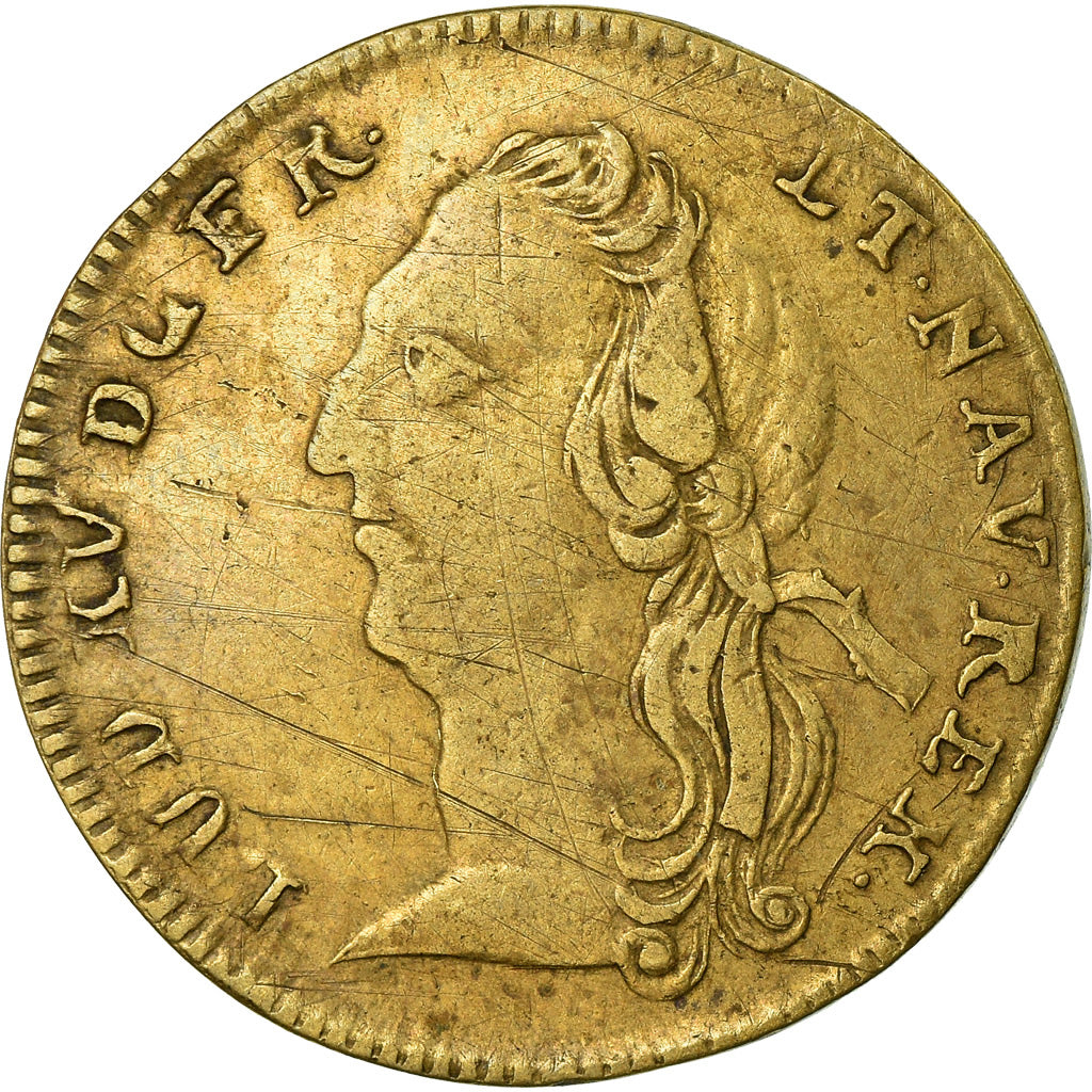 Francja, Token, Ludwik XV, Statue de Louis XV à Bordeaux, 1744, Nuremberg