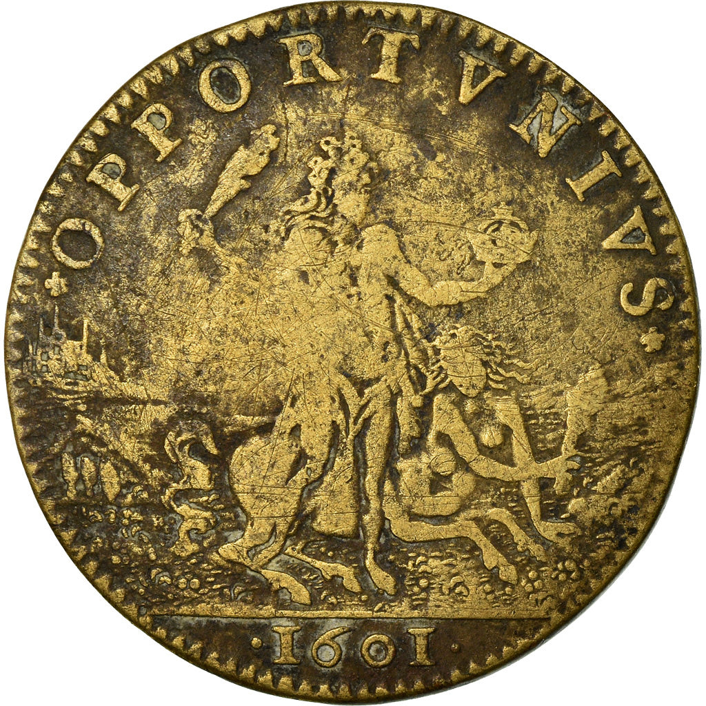 Frankreich, Token, Henri IV, Cour des Monnaies de Paris, 1601, S+, Messing