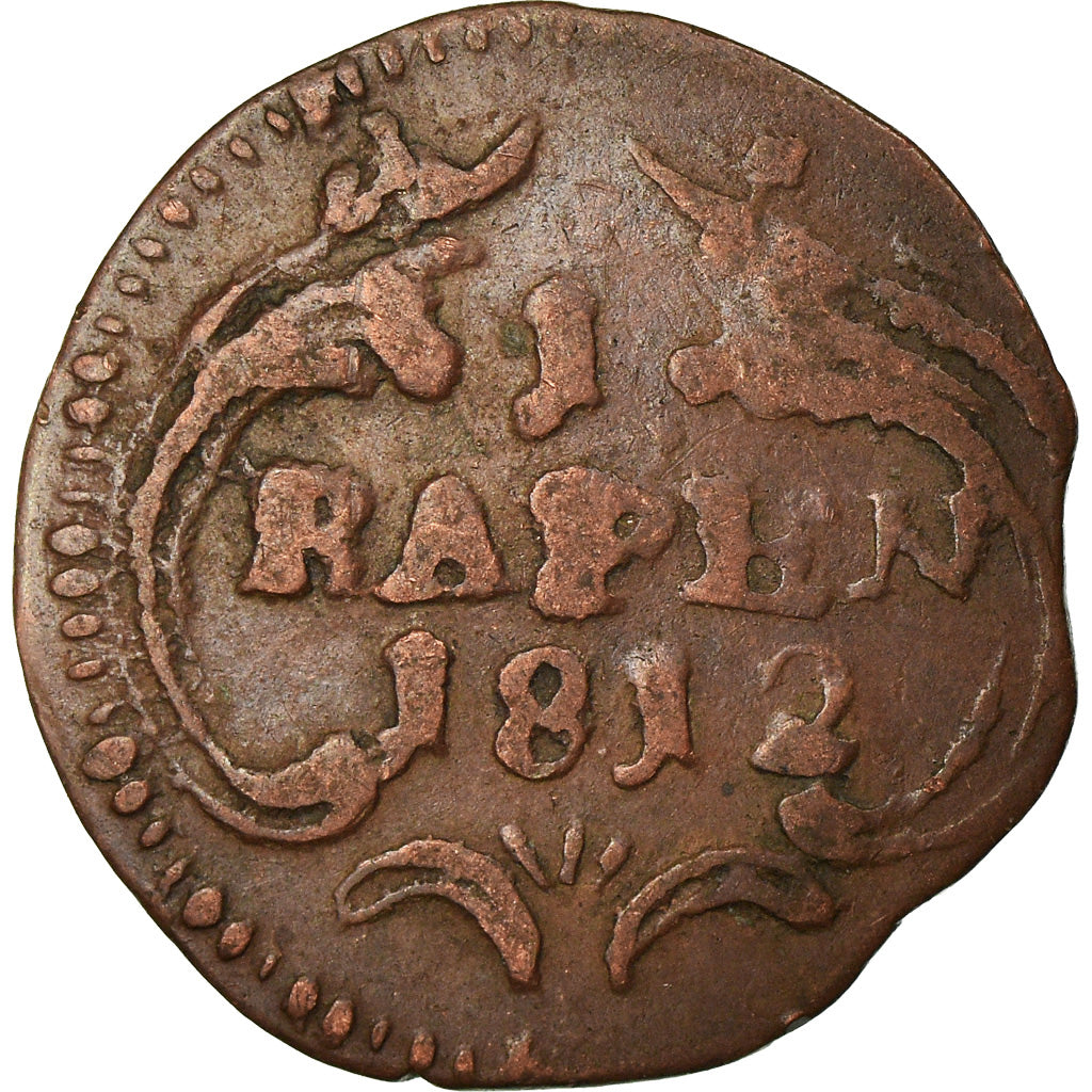 Coin, SWISS CANTONS, SCHWYZ, Rappen, 1812, EF(40-45), Copper, KM:59