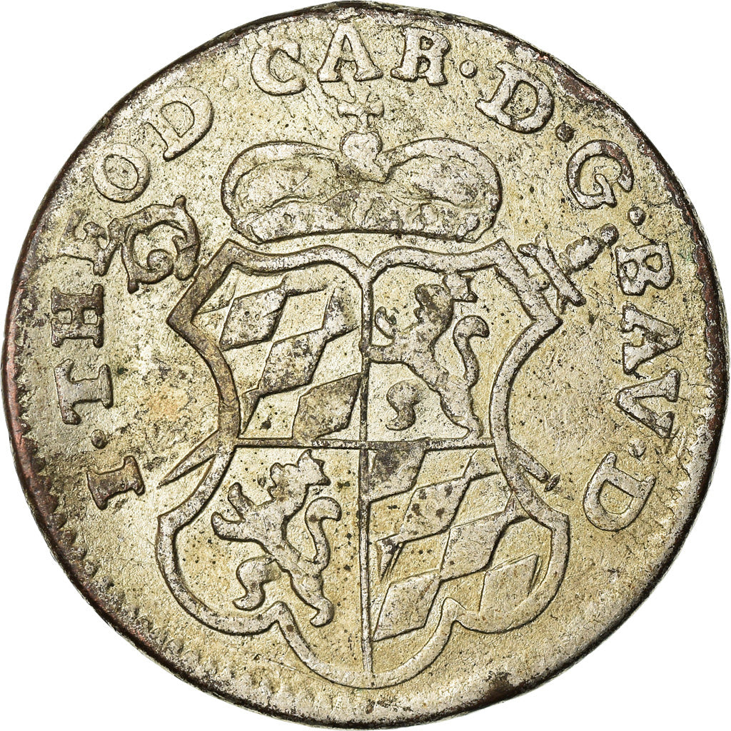 Coin, LIEGE, John Theodore, 2 Liards, 1750, Liege, EF(40-45), Copper, KM:157