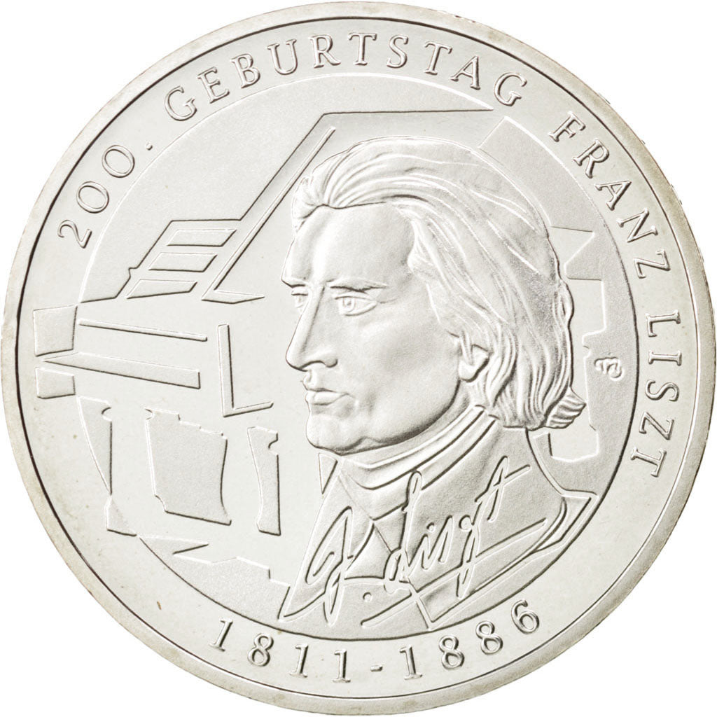 GERMANY - FEDERAL REPUBLIC, 10 Euro, 2011, MS(63), Silver, KM:295