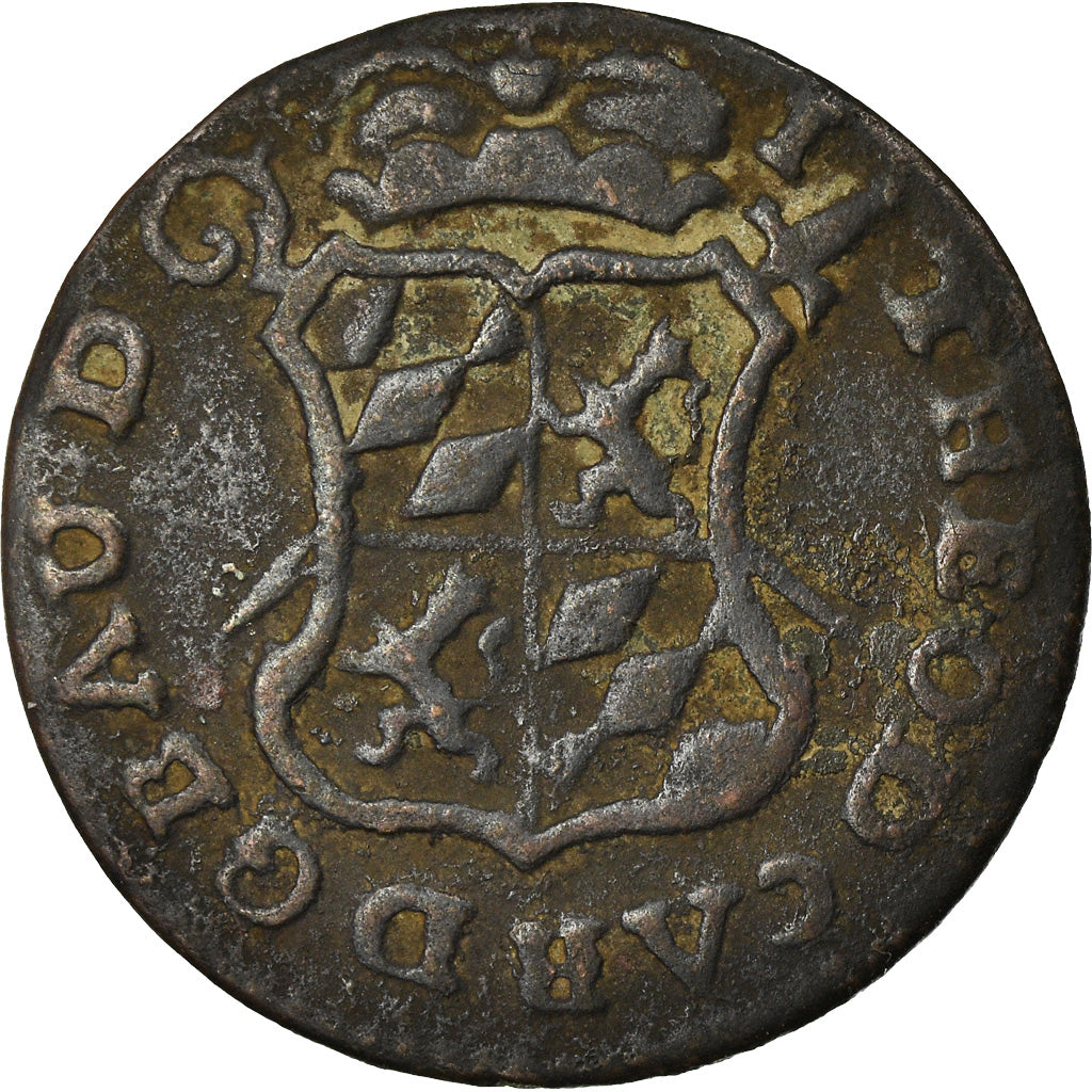 Coin, LIEGE, John Theodore, Liard, 1750, Liege, VF(30-35), Copper, KM:155