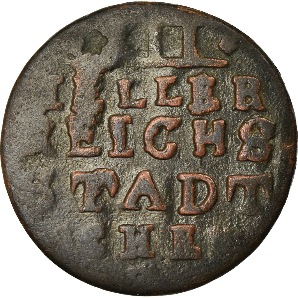 Coin, German States, AACHEN, 12 Heller, 1794, F(12-15), Copper, KM:51