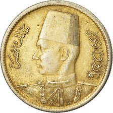 Moneta, Egitto, Farouk, 2 Piastres, 1942/AH1361, British Royal Mint, BB