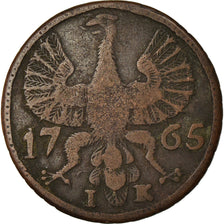 Coin, German States, AACHEN, 12 Heller, 1765, VF(30-35), Copper, KM:51