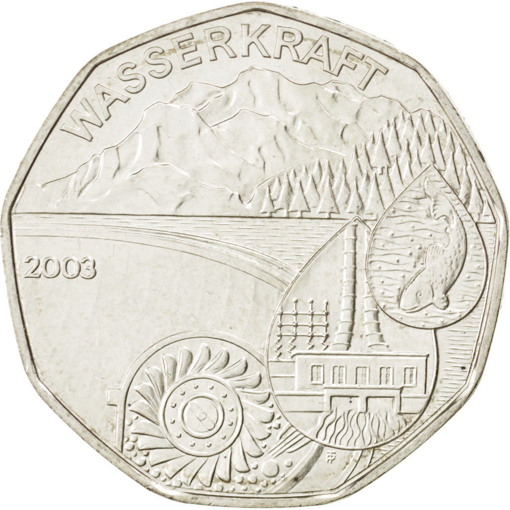 AUSTRIA, 5 Euro, 2003, Vienna, KM #3105, AU(55-58), Silver, 28.5, 10.02