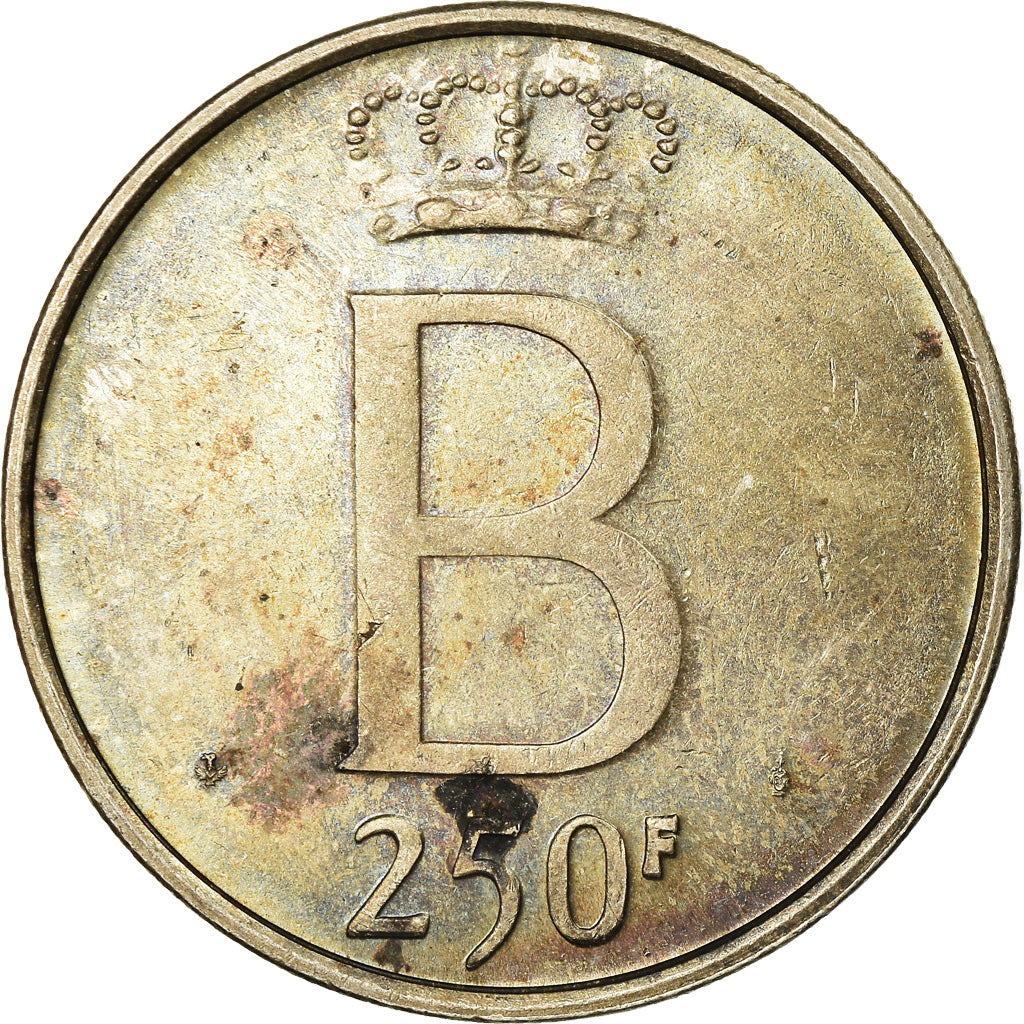 Monnaie, Belgique, 250 Francs, 250 Frank, 1976, TTB, Argent, KM:157.1