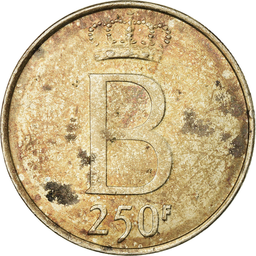 Coin, Belgium, 250 Francs, 250 Frank, 1976, Brussels, EF(40-45), Silver