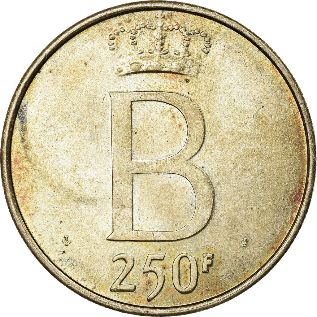 Coin, Belgium, 250 Francs, 250 Frank, 1976, Brussels, EF(40-45), Silver