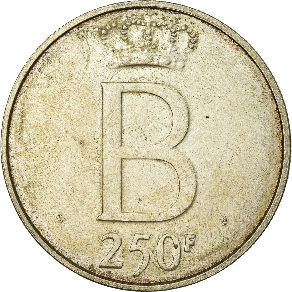 Coin, Belgium, 250 Francs, 250 Frank, 1976, Brussels, EF(40-45), Silver