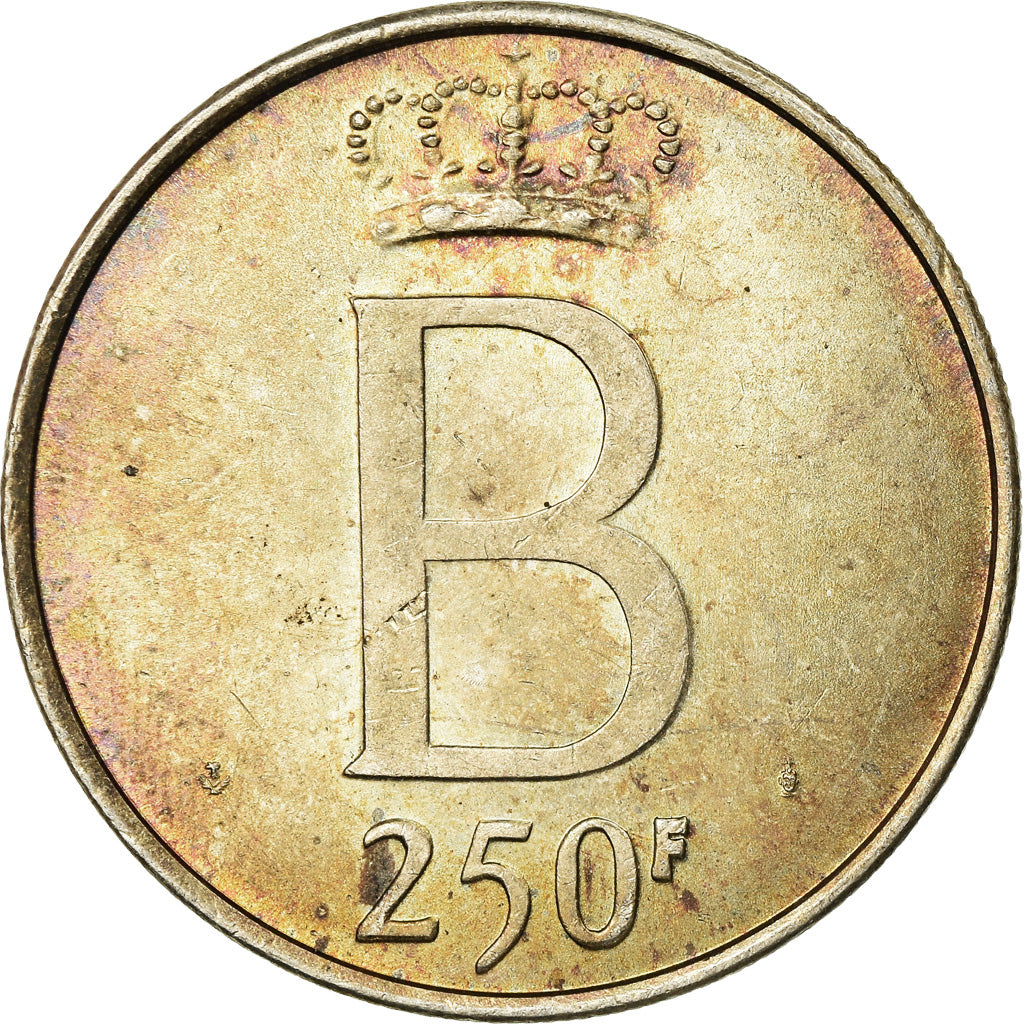 Moneta, Belgio, 250 Francs, 250 Frank, 1976, Brussels, BB, Argento, KM:158.1