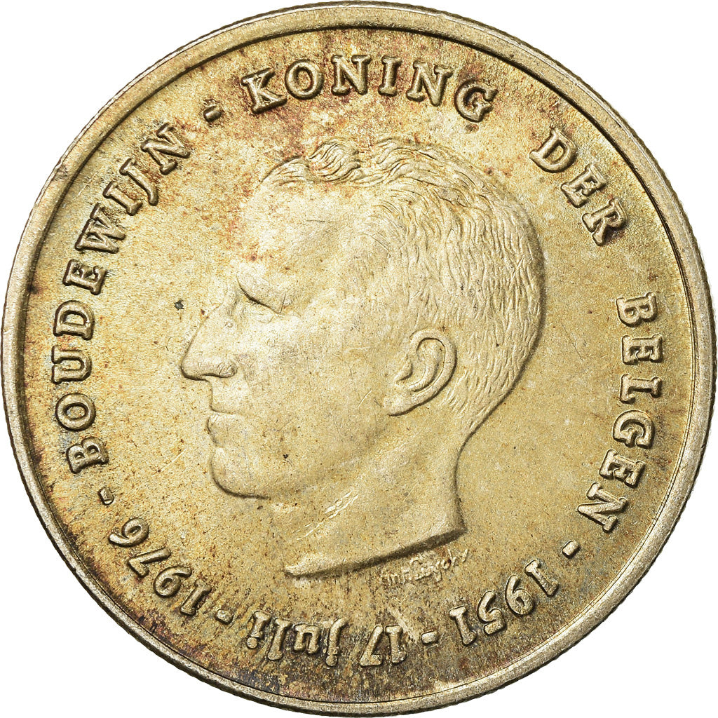 Moneta, Belgio, 250 Francs, 250 Frank, 1976, Brussels, BB, Argento, KM:158.1