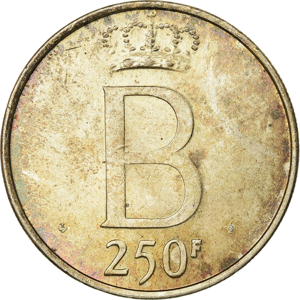 Moneta, Belgio, 250 Francs, 250 Frank, 1976, Brussels, BB, Argento, KM:158.1