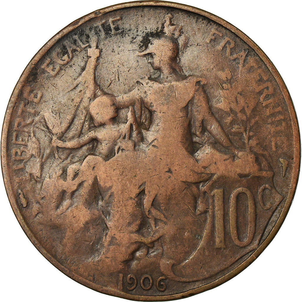 Monnaie, France, Dupuis, 10 Centimes, 1906, Paris, TB, Bronze, Gadoury:277