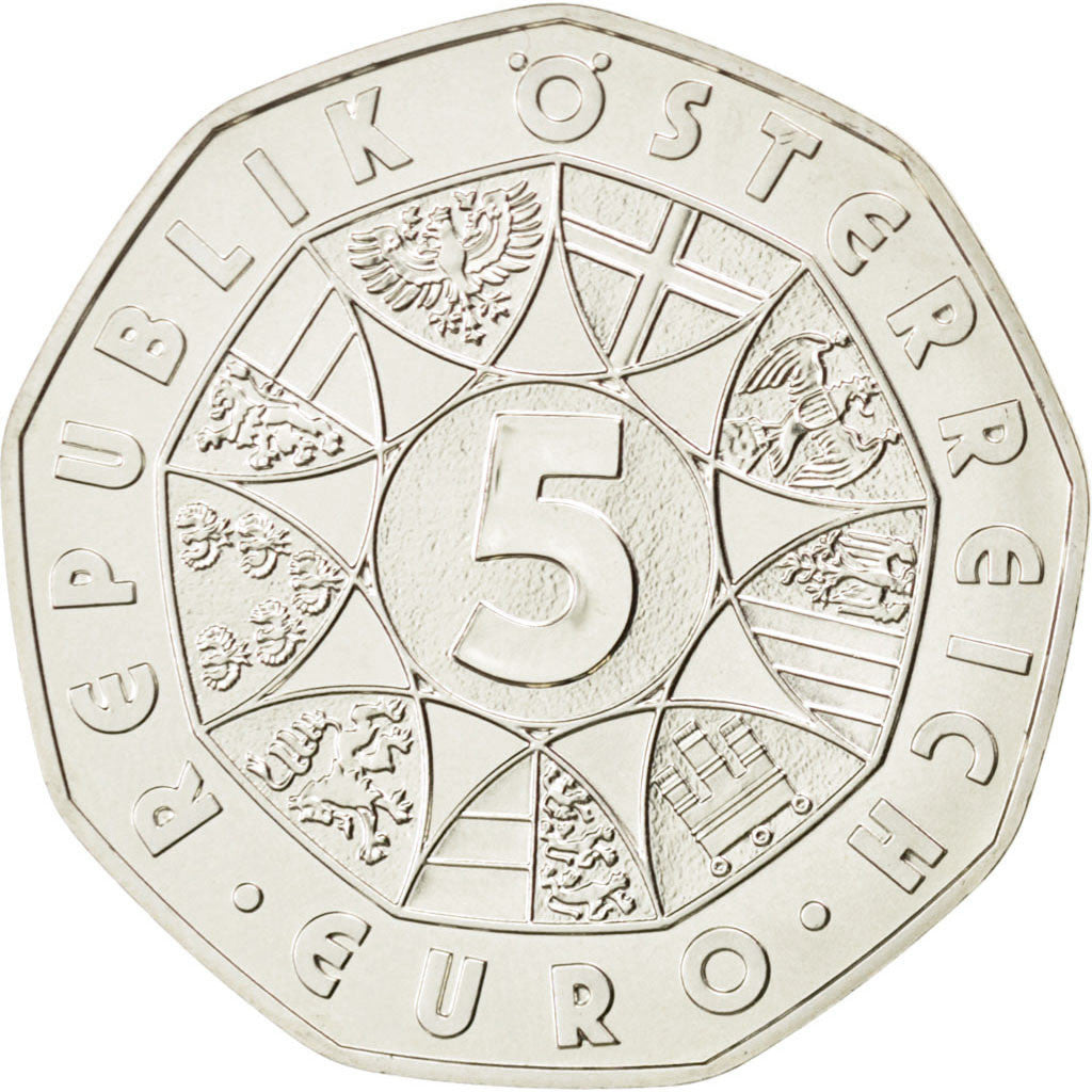 Oostenrijk, 5 Euro, 2004, UNC-, Zilver, KM:3113