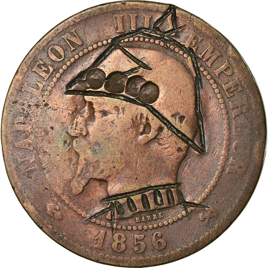 Coin, France, Napoleon III, Napoléon III, 10 Centimes, 1856, Strasbourg