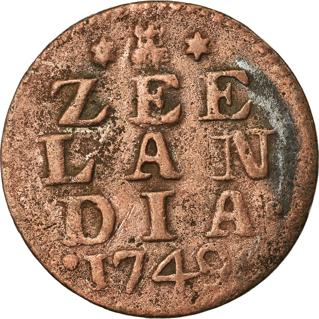 Münze, Niederlande, ZEELAND, Duit, 1749, S, Kupfer, KM:81