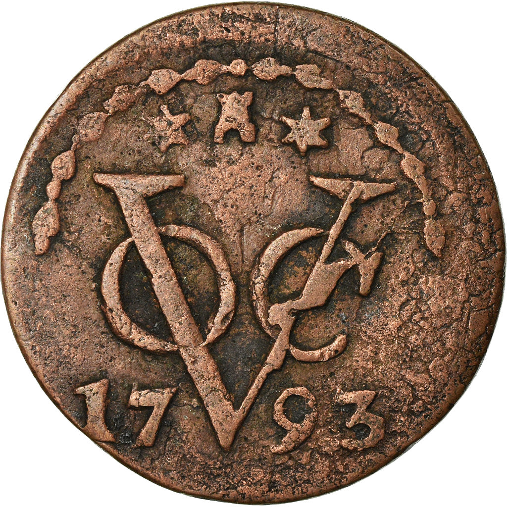 Coin, NETHERLANDS EAST INDIES, Duit, 1793, VF(30-35), Copper, KM:159