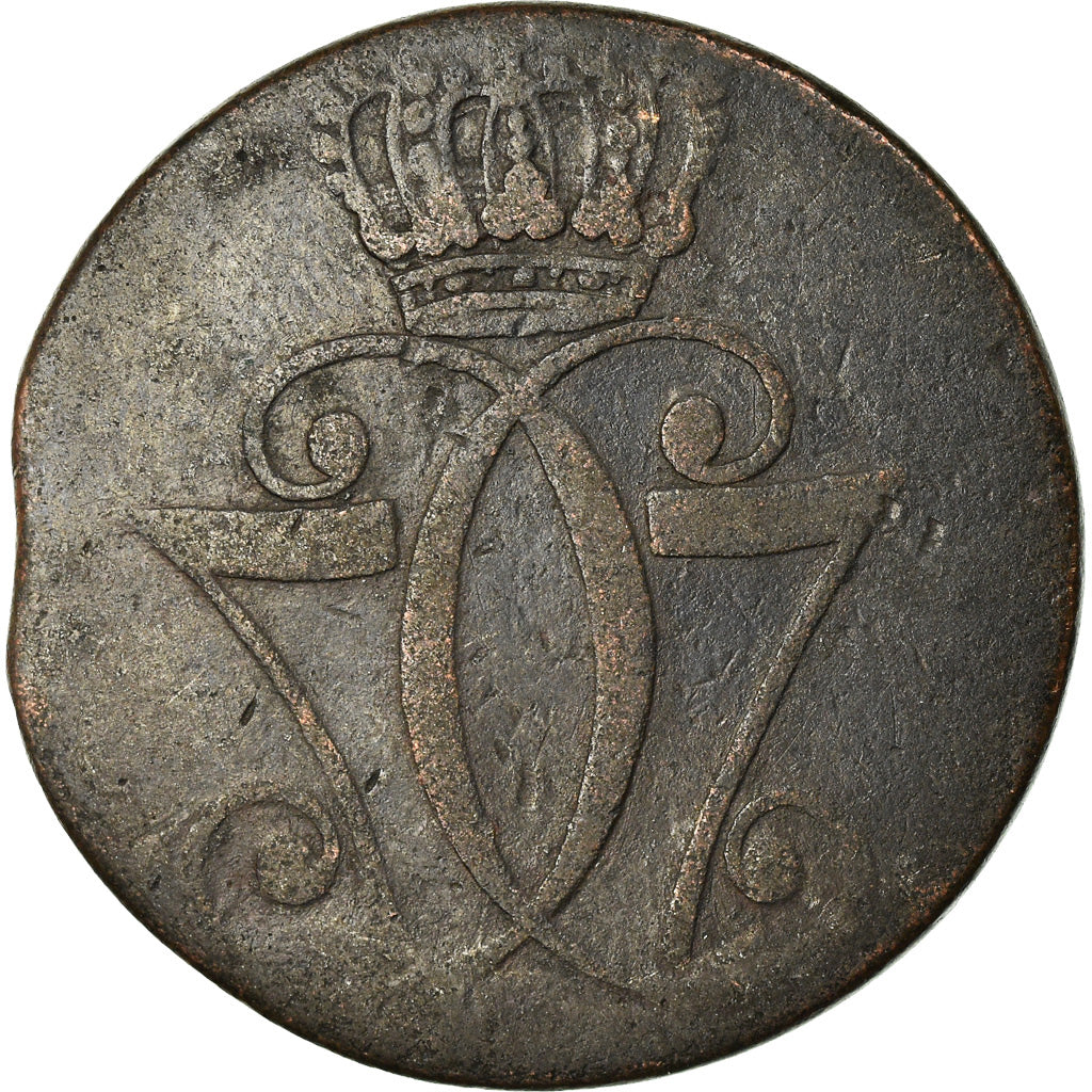 Coin, Denmark, Christian VII, Skilling, 1771, Copenhagen, F(12-15), Copper
