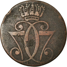 Coin, Denmark, Christian VII, Skilling, 1771, Copenhagen, VF(20-25), Copper