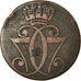 Coin, Denmark, Christian VII, Skilling, 1771, Copenhagen, VF(20-25), Copper