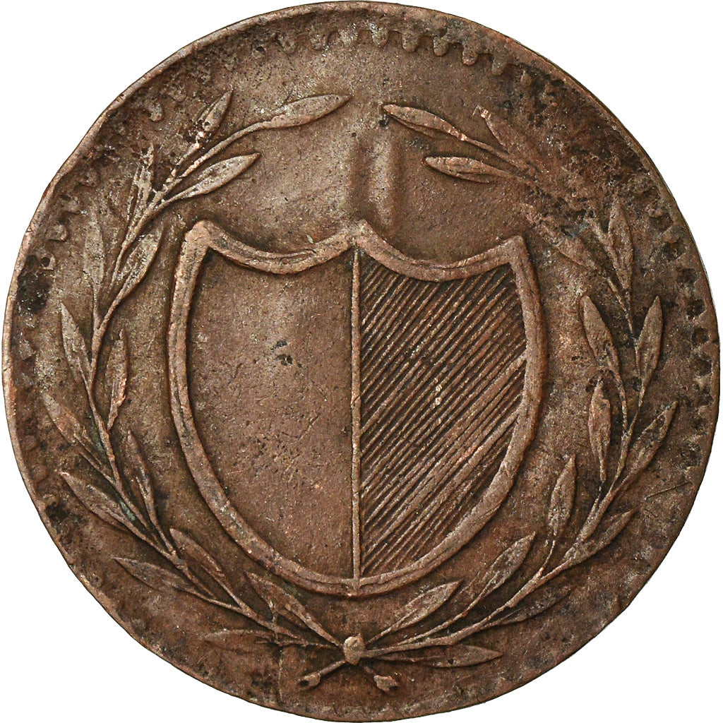 Coin, German States, FRANKFURT AM MAIN, Pfennig, 1819, EF(40-45), Copper, KM:Tn5