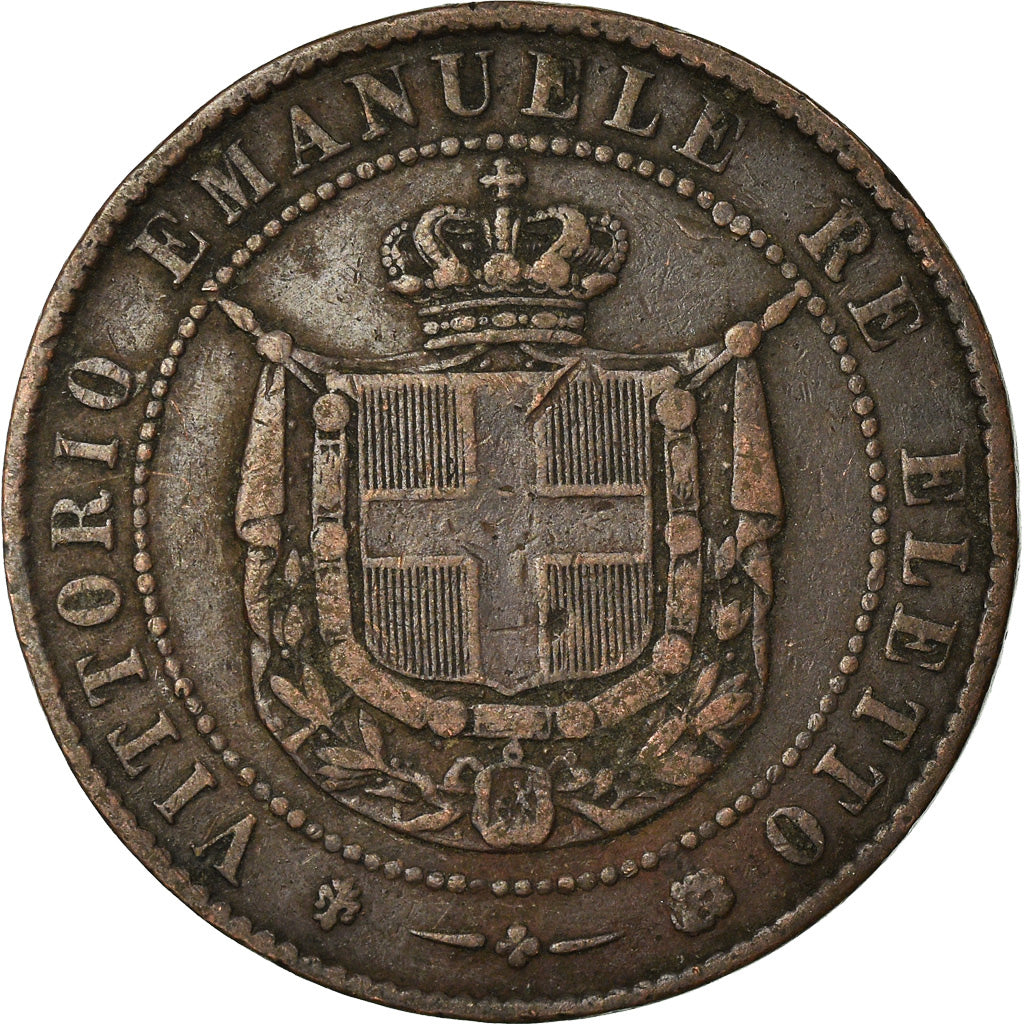Coin, ITALIAN STATES, TUSCANY, Provisional Government, 5 Centesimi, 1859