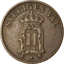 Moneta, Svezia, Oscar II, Ore, 1907, BB+, Bronzo, KM:768