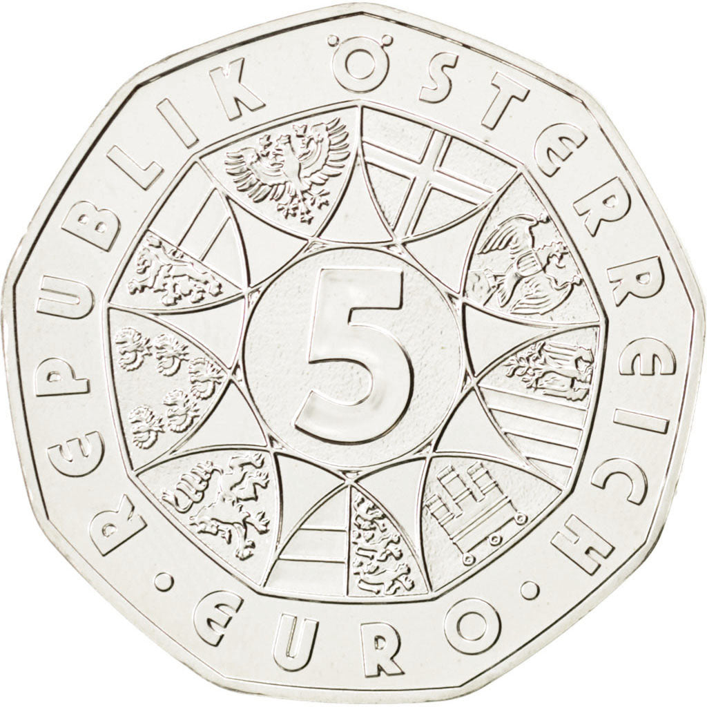 AUSTRIA, 5 Euro, 2013, Vienna, KM #3216a, MS(63), Silver, 28.5, 9.94