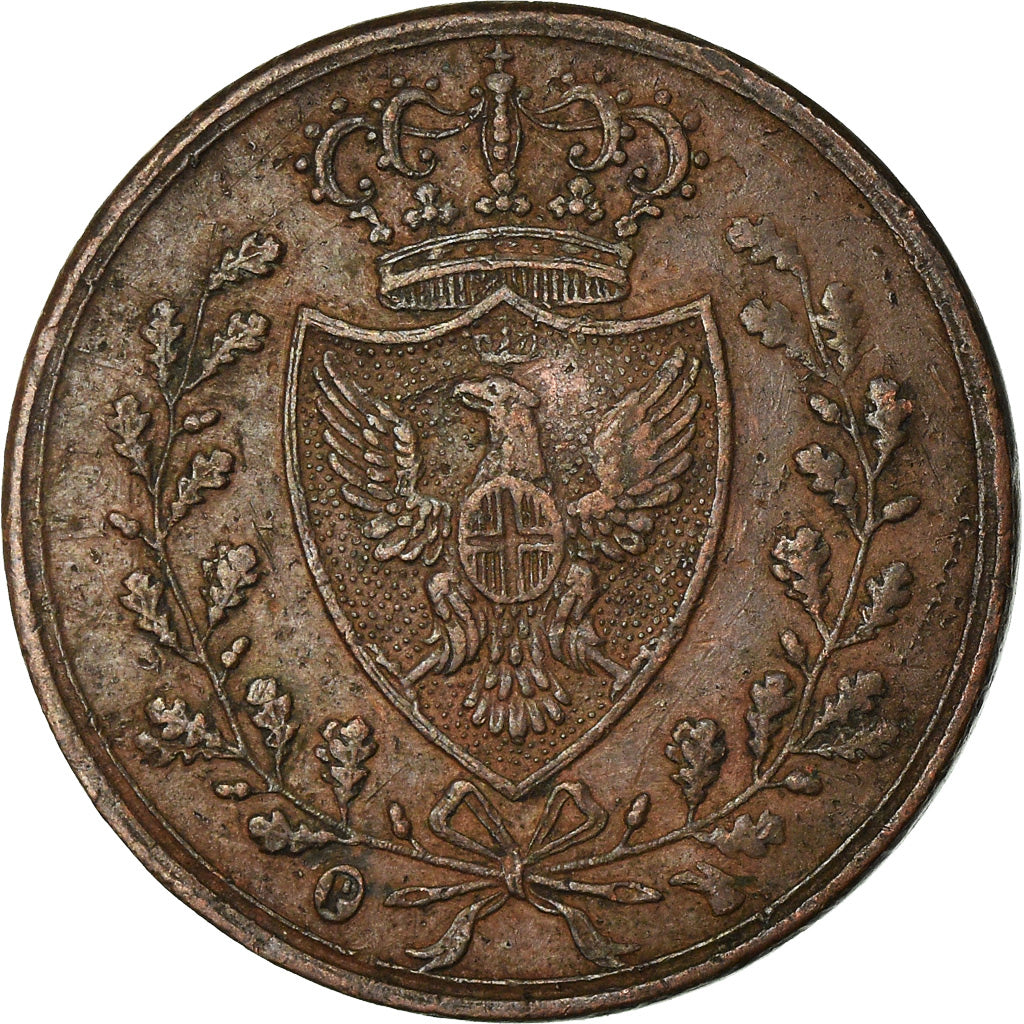 Monnaie, États italiens, SARDINIA, Carlo Felice, Centesimo, 1826, Torino, TTB