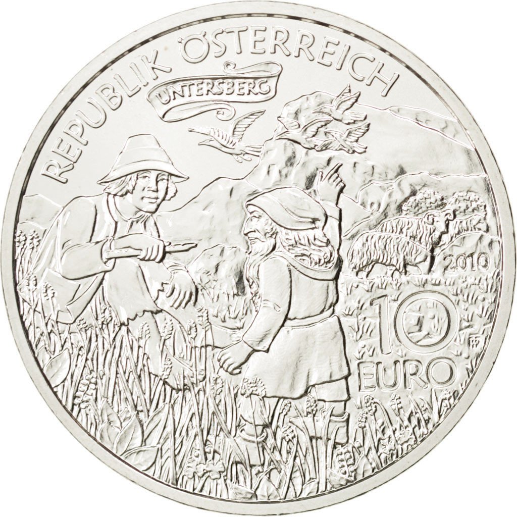 AUSTRIA, 10 Euro, 2010, Vienna, KM #3186, MS(63), Silver, 32, 17.32