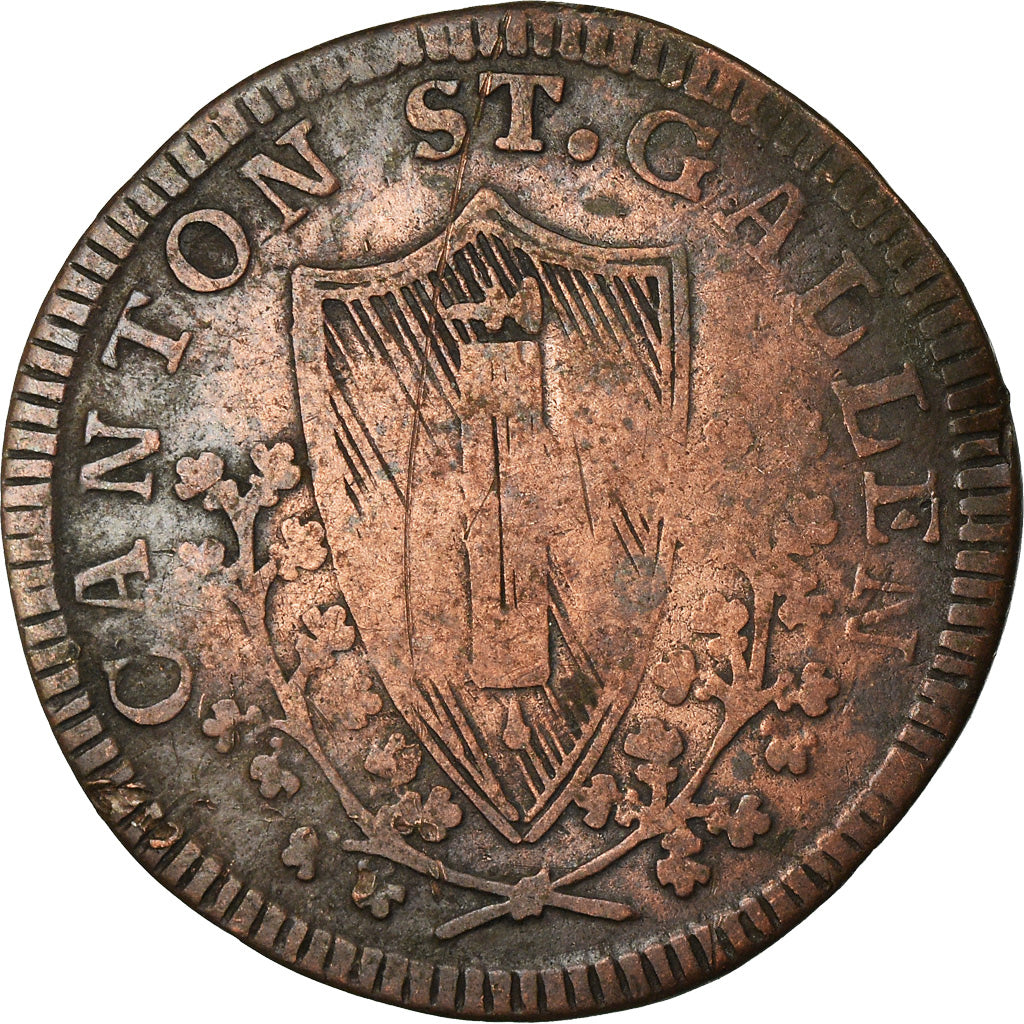 Coin, SWISS CANTONS, SAINT GALL, 1/2 Batzen, 1811, VF(20-25), Billon, KM:103