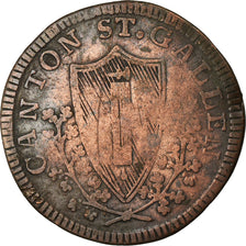 Coin, SWISS CANTONS, SAINT GALL, 1/2 Batzen, 1811, VF(20-25), Billon, KM:103