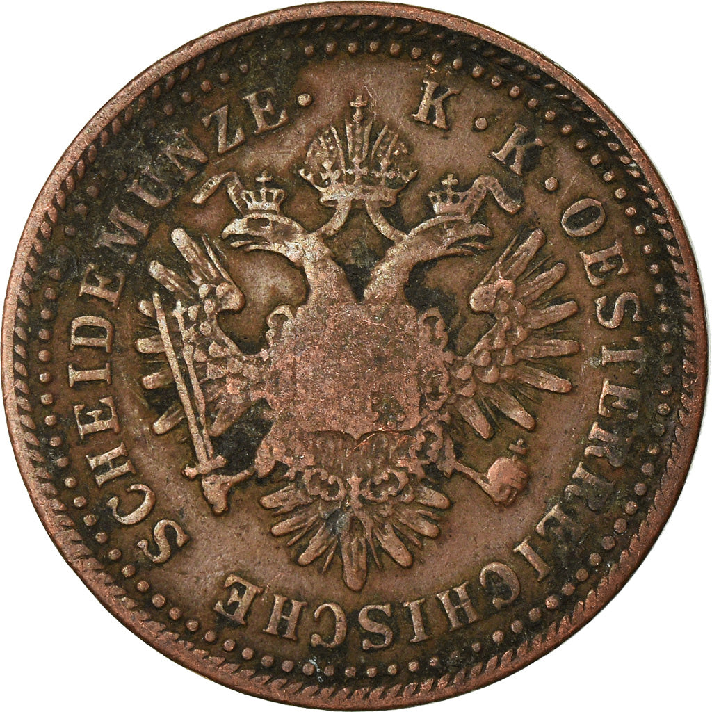 Coin, Austria, Franz Joseph I, Kreuzer, 1851, Vienna, EF(40-45), Copper, KM:2185