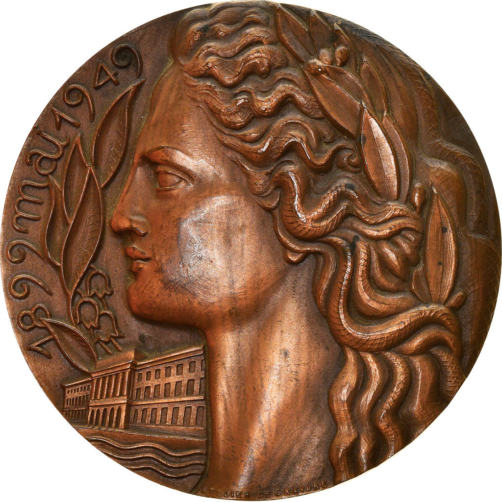 France, Médaille, Syndicat des Ouvriers des Monnaies et Médailles, 1949