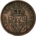 Moneta, Stati tedeschi, PRUSSIA, Wilhelm I, 3 Pfennig, 1865, Berlin, BB, Rame