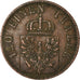 Moneta, Stati tedeschi, PRUSSIA, Wilhelm I, 3 Pfennig, 1867, MB+, Rame, KM:482