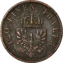 Monnaie, Etats allemands, PRUSSIA, Wilhelm I, 3 Pfennig, 1868, Berlin, TB+