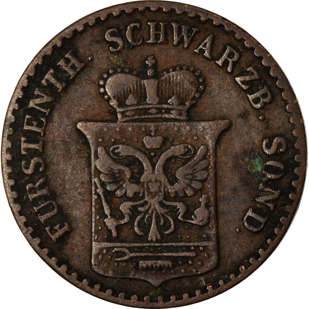 Munten, Duitse staten, SCHWARZBURG-SONDERSHAUSEN, G, Pfennig, 1846, Arnstadt