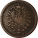 Moneda, ALEMANIA - IMPERIO, Wilhelm I, Pfennig, 1875, Stuttgart, BC+, Cobre