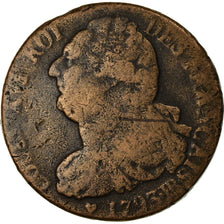 Coin, France, 2 sols français, 2 Sols, 1793, Strasbourg, F(12-15), Bronze
