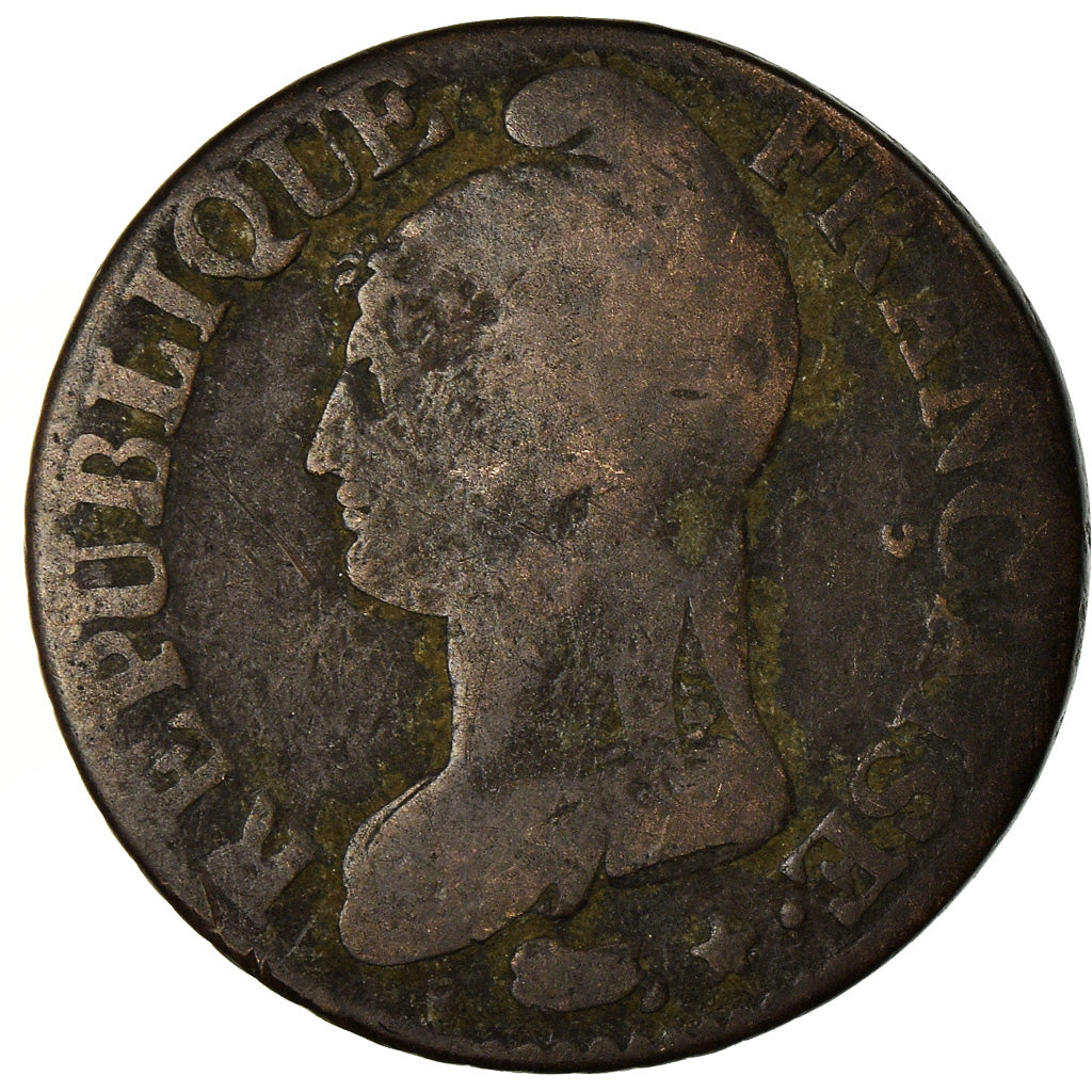 Coin, France, Dupré, 5 Centimes, AN 5, Paris, VG(8-10), Bronze, KM:640.1