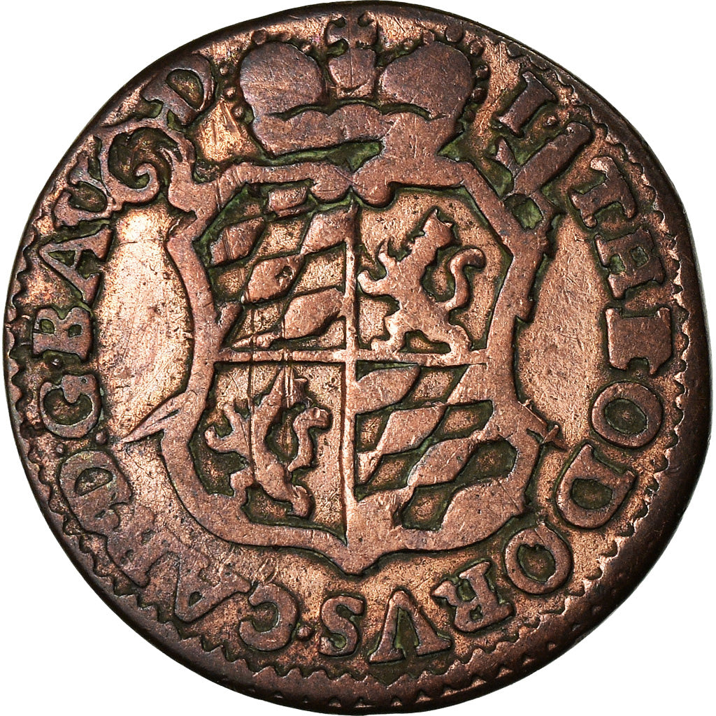 Moneta, LIEGE, John Theodore, Liard, 1750, Liege, MB, Rame, KM:155