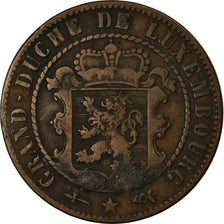Coin, Luxembourg, William III, 10 Centimes, 1870, Utrecht, VF(30-35), Bronze