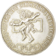 Coin, Mexico, 25 Pesos, 1968, AU(55-58), Silver, KM:479.1