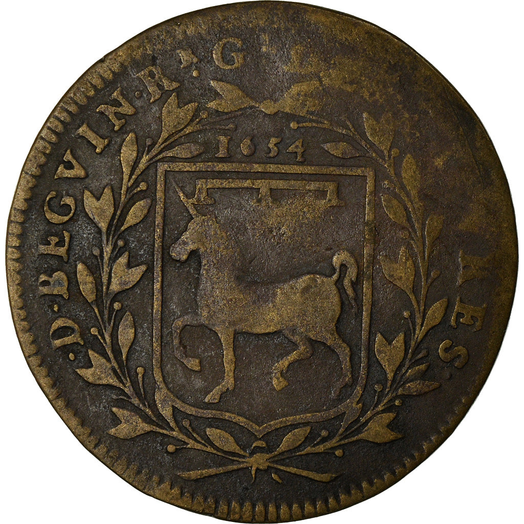 France, Token, Beguin, Receveur général des pauvres, 1654, Nuremberg
