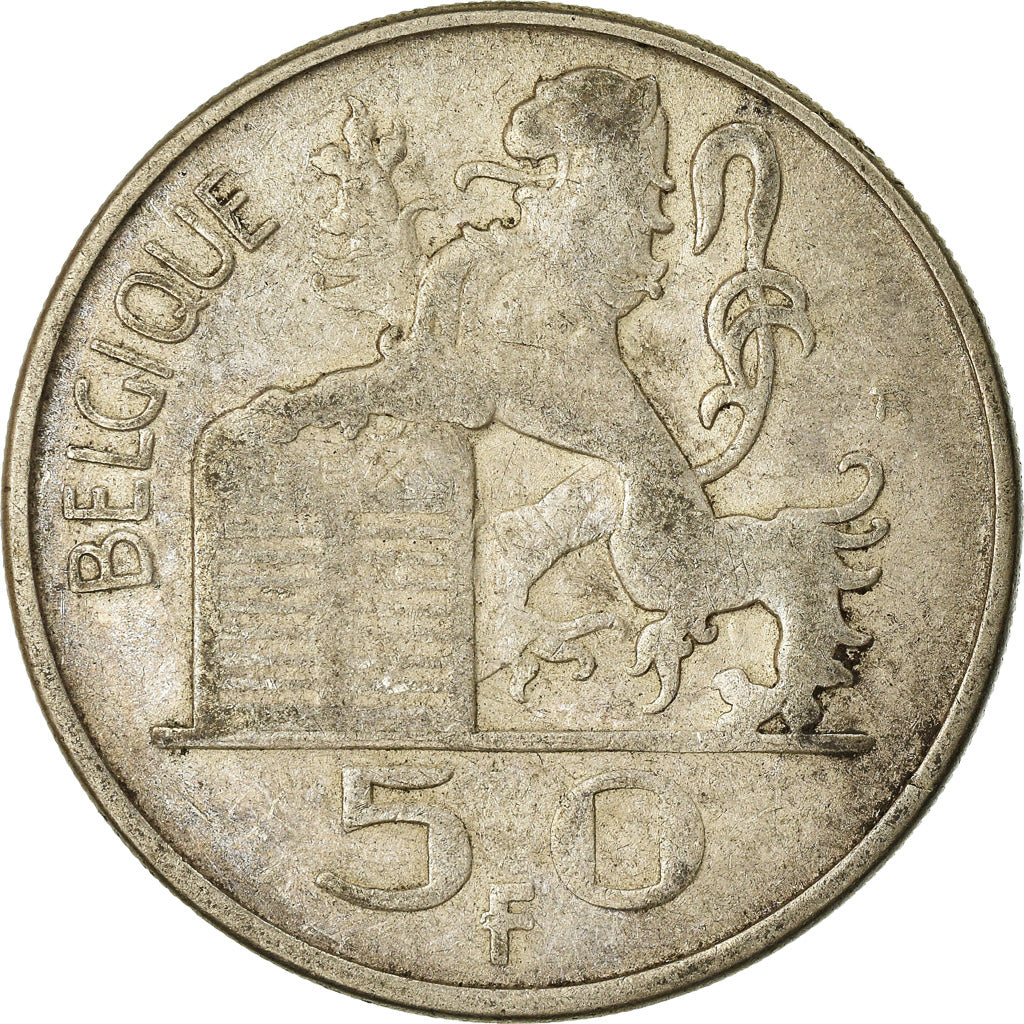 Coin, Belgium, 50 Francs, 50 Frank, 1949, VF(20-25), Silver, KM:136.1