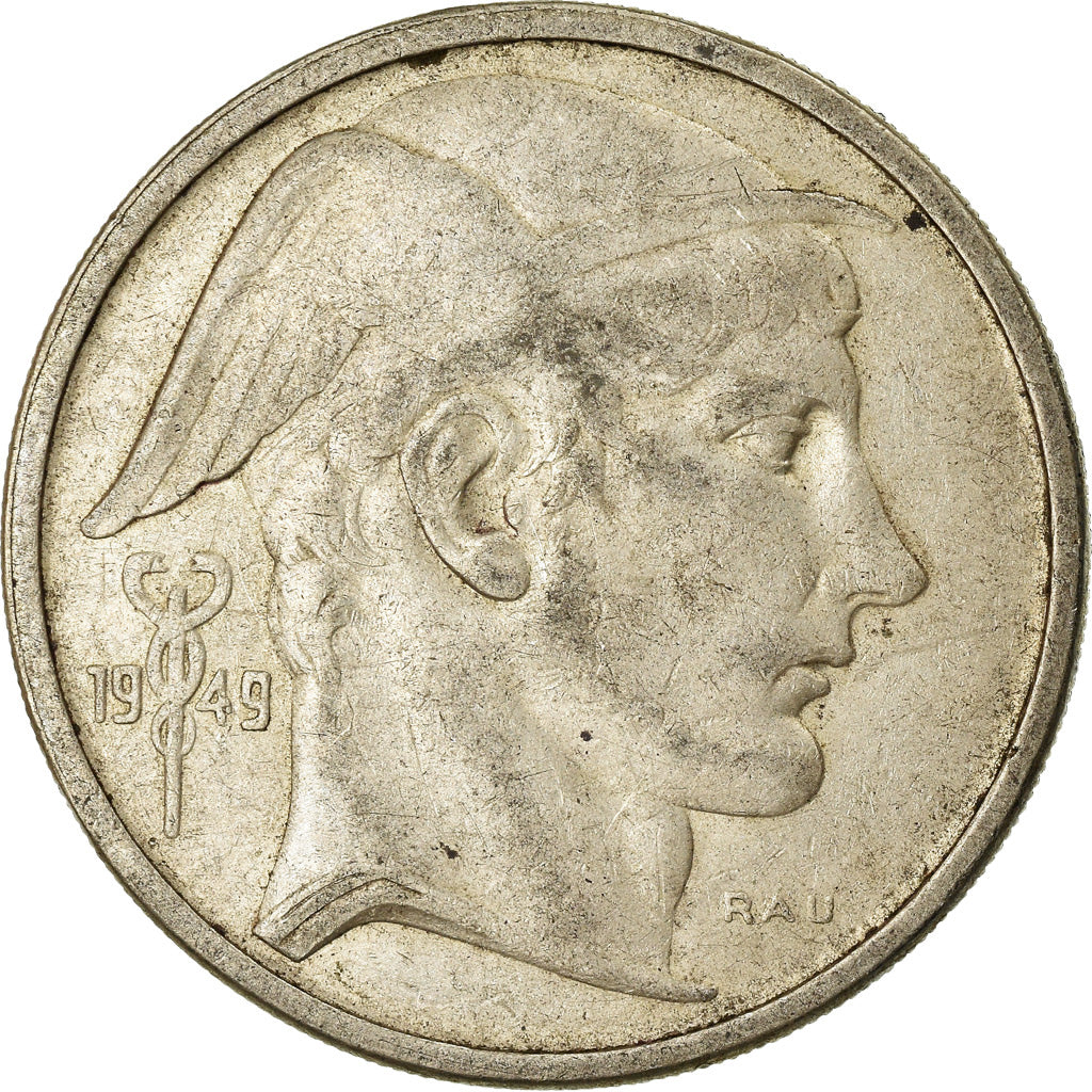 Coin, Belgium, 50 Francs, 50 Frank, 1949, VF(20-25), Silver, KM:136.1